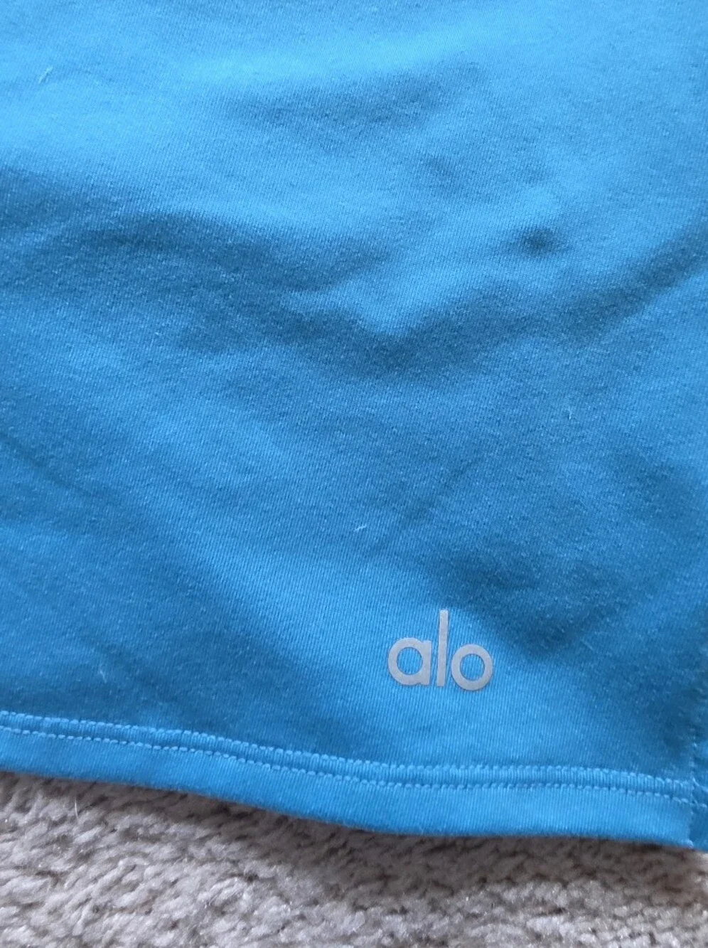 Alo Charmed Tennis Dress in Blue Splash XS